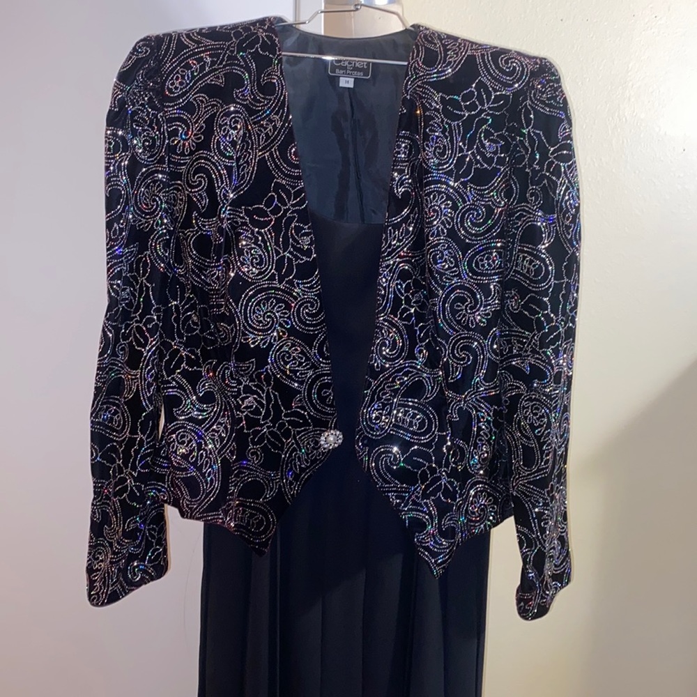 VINTAGE CACHET | DRESS & SEQUIN JACKET | 14